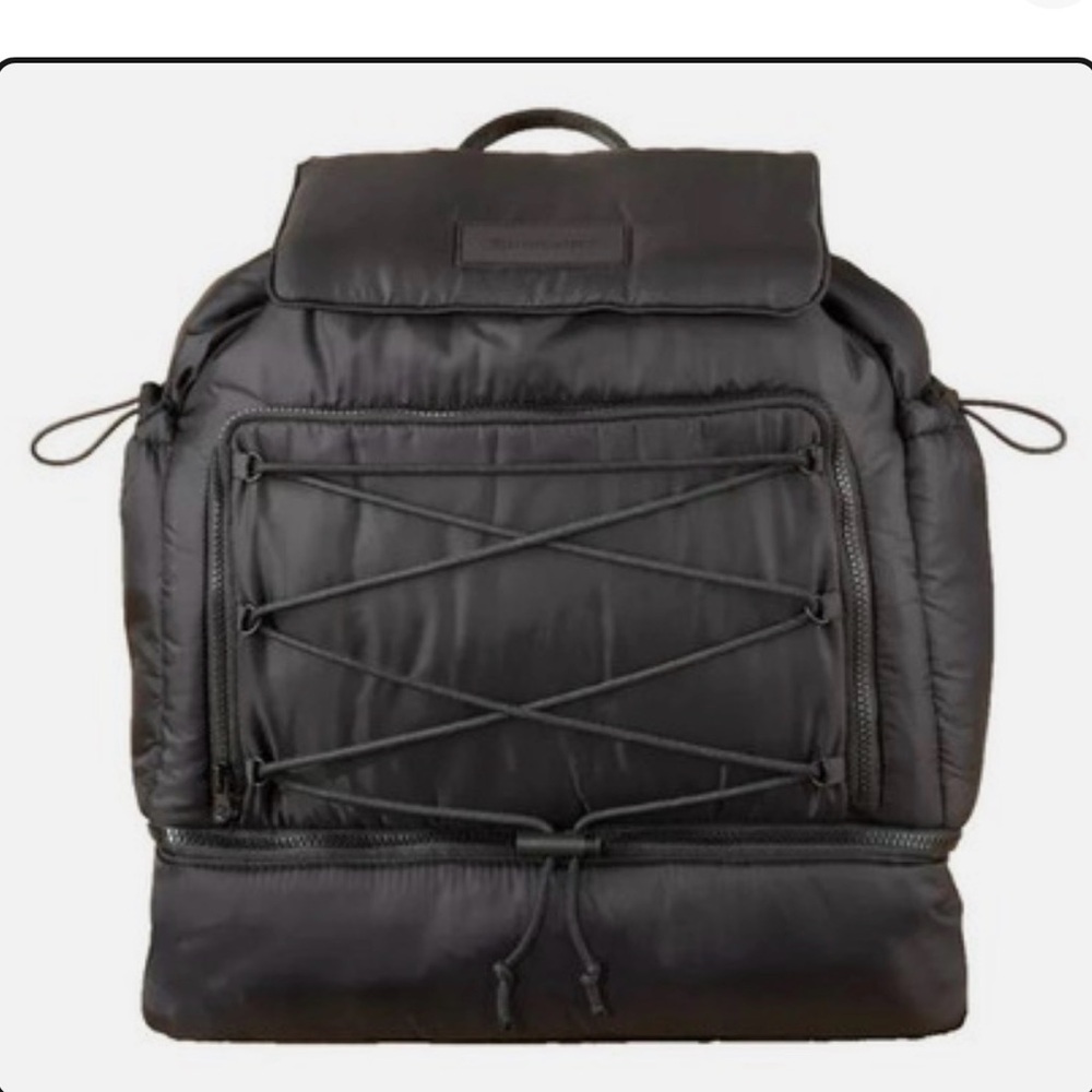 Blogilates Puffer Backpack Black Multi-Compartment Gym